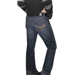 Tommy Hilfiger Hope Boot Classic Blue Women Jeans Sz 6 Casual Retro Streetwear